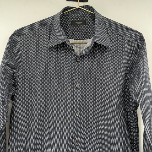 Theory Mens Button Up Long Sleeve Shirt - Picture 3 of 8